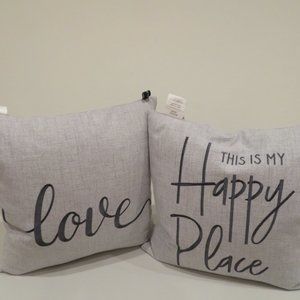 Throw Pillow Rodeo Home 100% Feather Filled Set of 2 Decorative Bed Couch Sofa